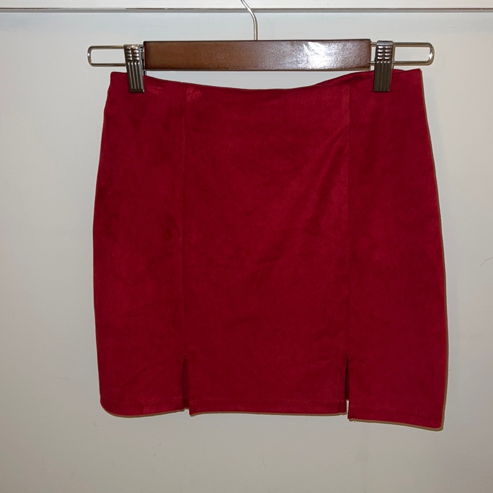 Red skirt